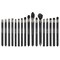 Black Swan Synthetic Paint Brush Set - Bulk Pack of 170 Sable Brushes with Long Handles - Seamless Nickel-Plated Brass Ferrules - Ideal for Acrylics, Oils, Glazing & Washes - Durable & Resilient